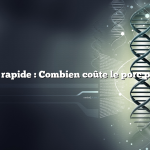 Réponse rapide : Combien coûte le porc par livre ?